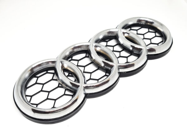 Chrome Audi badge/ emblem for all rs honeycomb grille